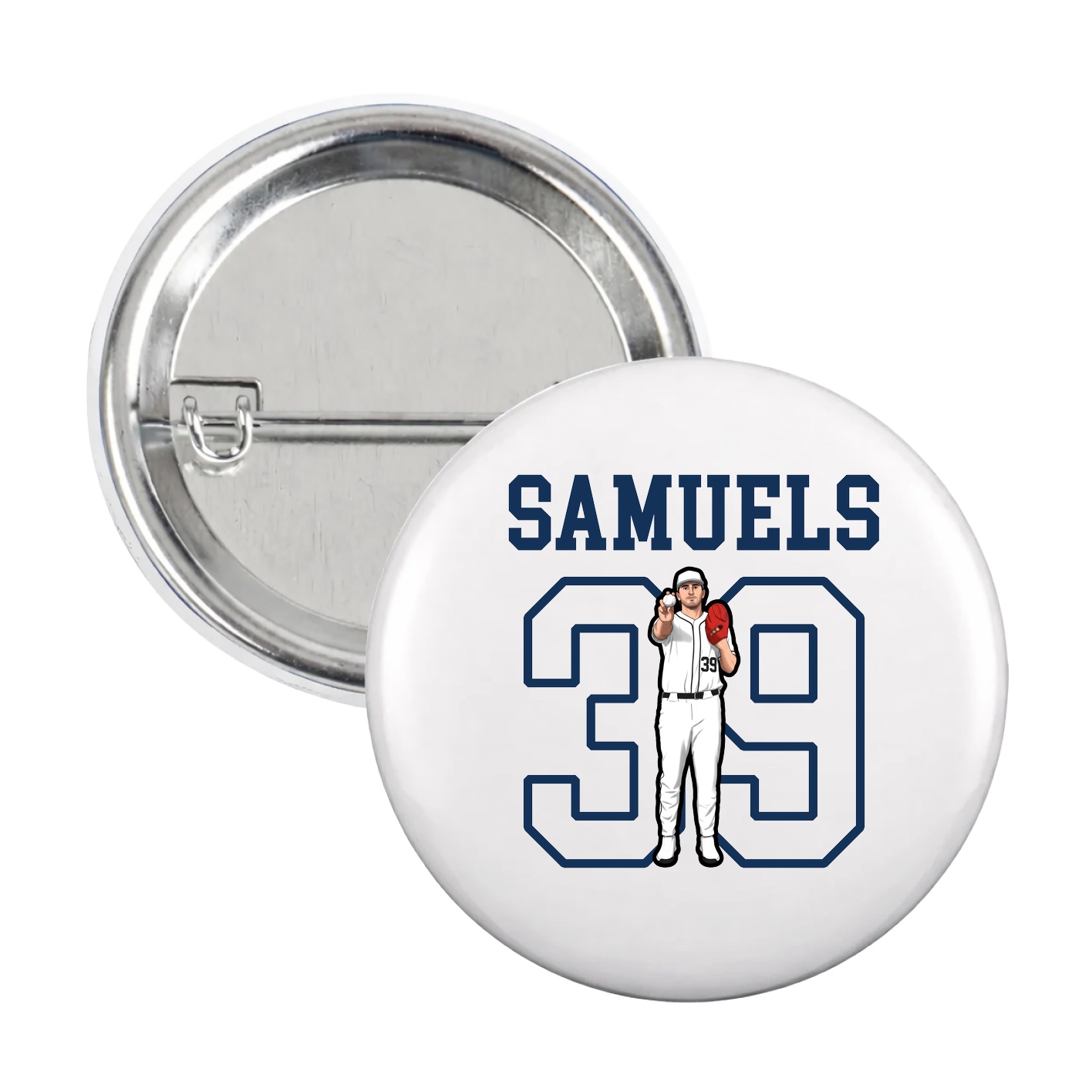 Game Day Button — Shirsey in White
