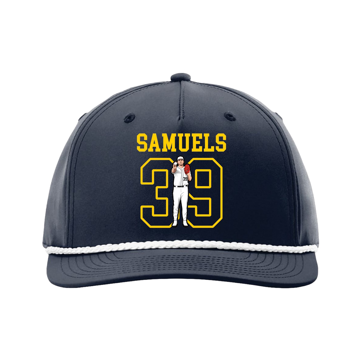 Five-Panel Classic Rope Cap — Shirsey in Navy