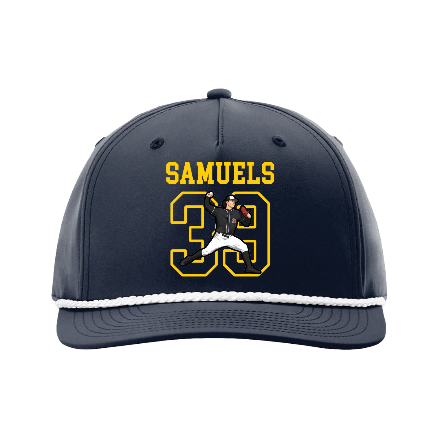 Five-Panel Classic Rope Cap — Shirsey in Navy
