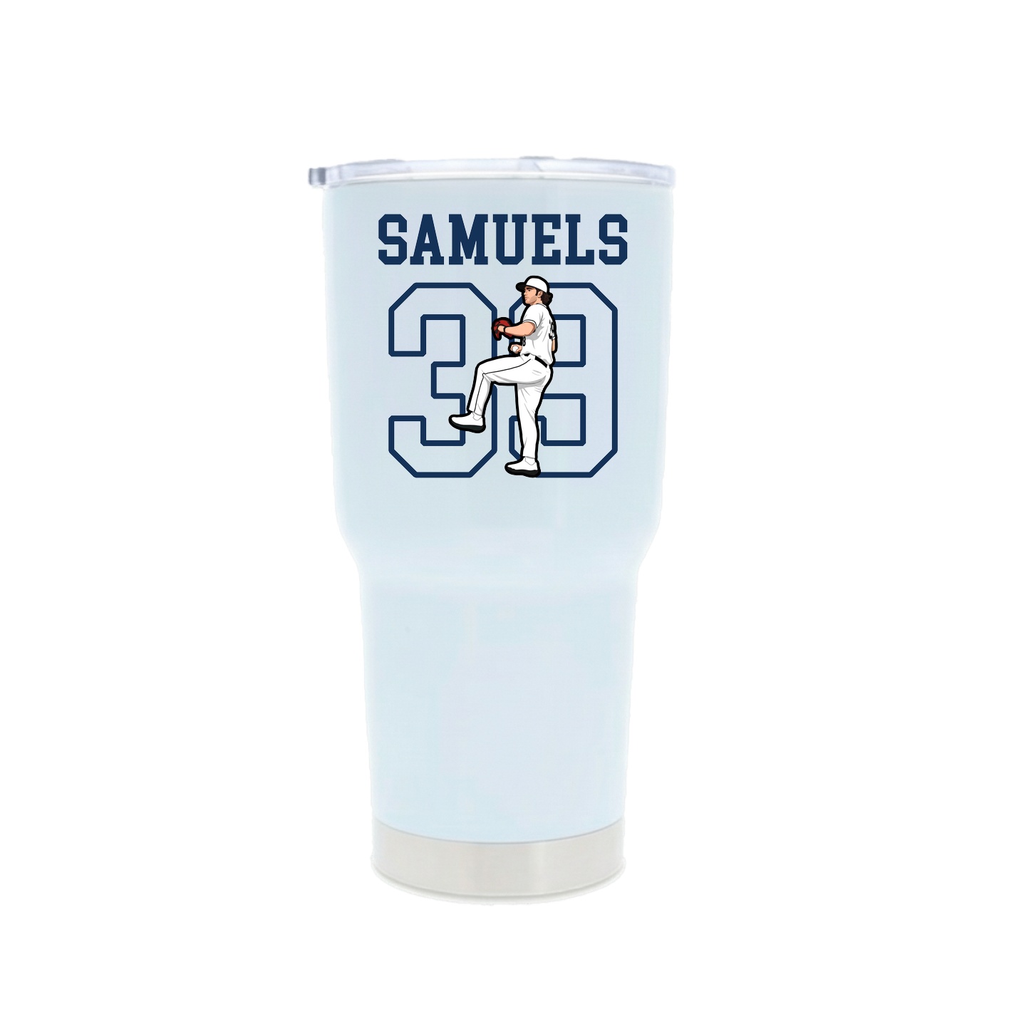 30oz Stainless Steel Tumbler — Shirsey in White