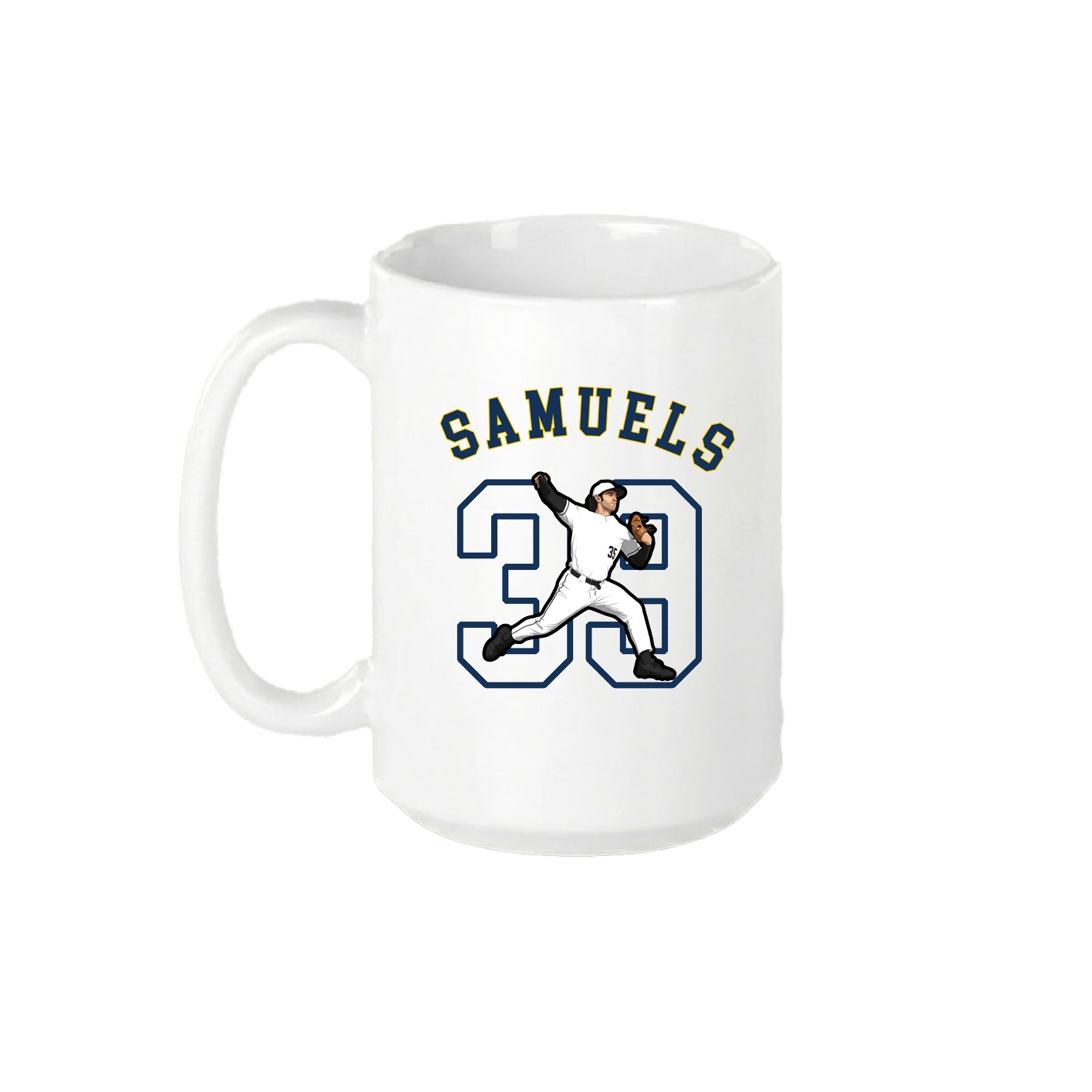 15oz Coffee Mug — Shirsey Arch in White