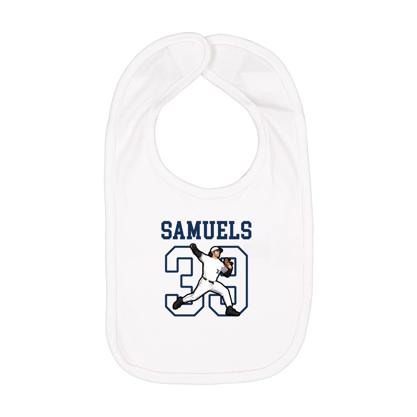 Infant Bib — Shirsey in White