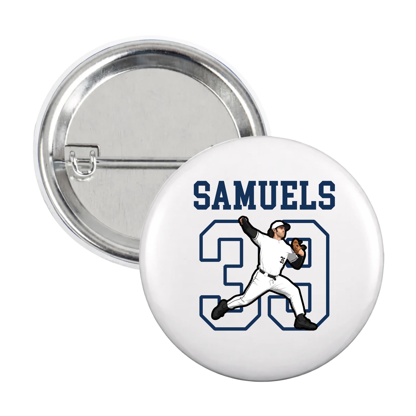 Game Day Button — Shirsey in White
