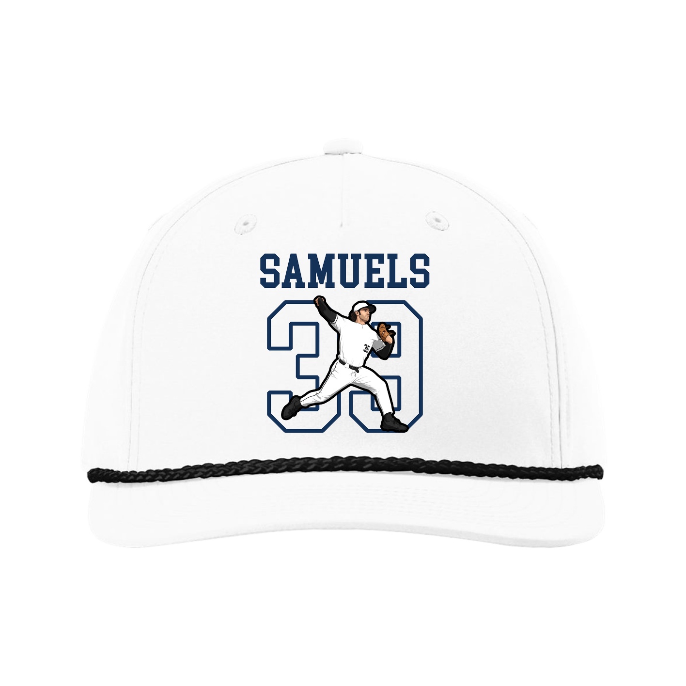 Five-Panel Classic Rope Cap — Shirsey in White