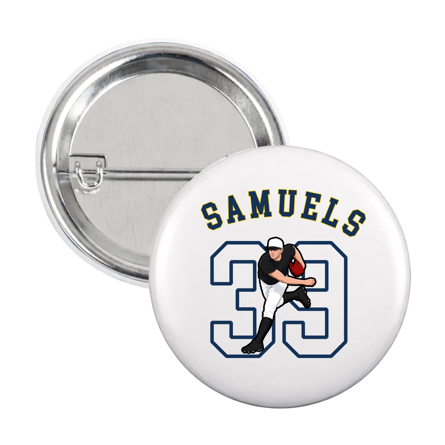 Game Day Button — Shirsey Arch in White