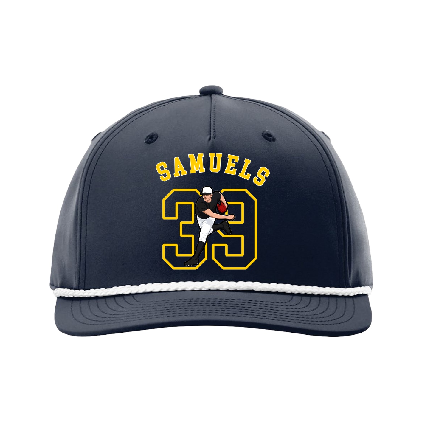 Five-Panel Classic Rope Cap — Shirsey Arch in Navy