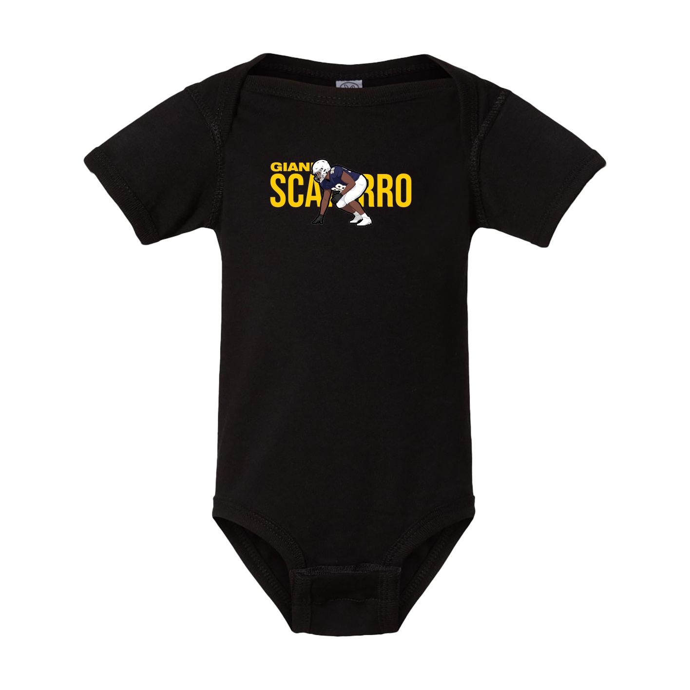 Baby Onesie — Player Name in Black