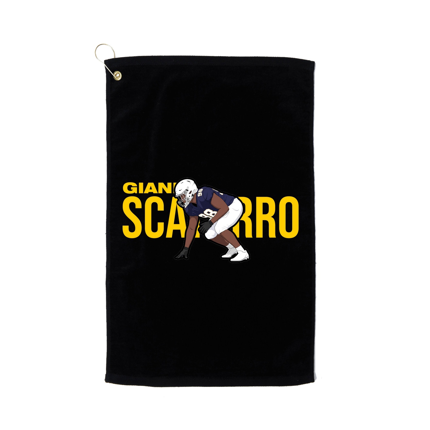 Golf Towel — Player Name in Black