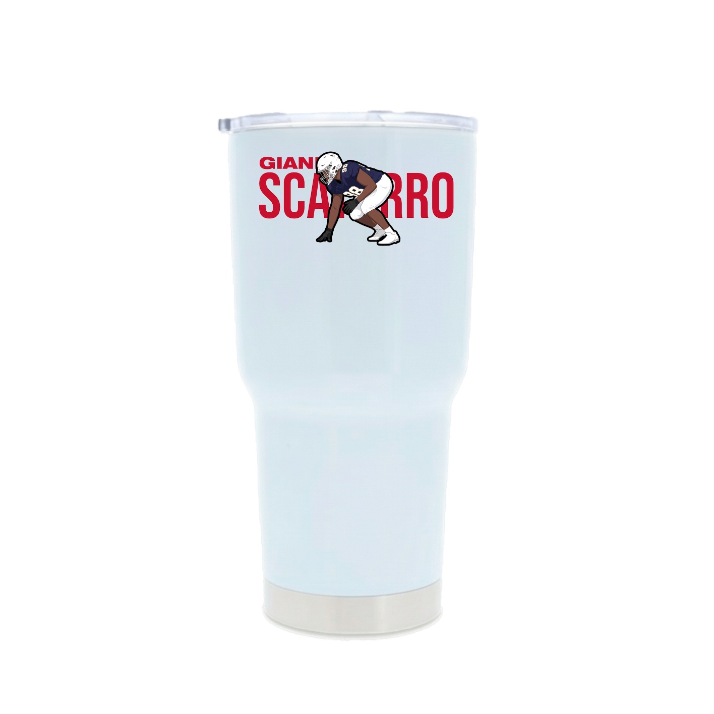 30oz Stainless Steel Tumbler — Player Name in White