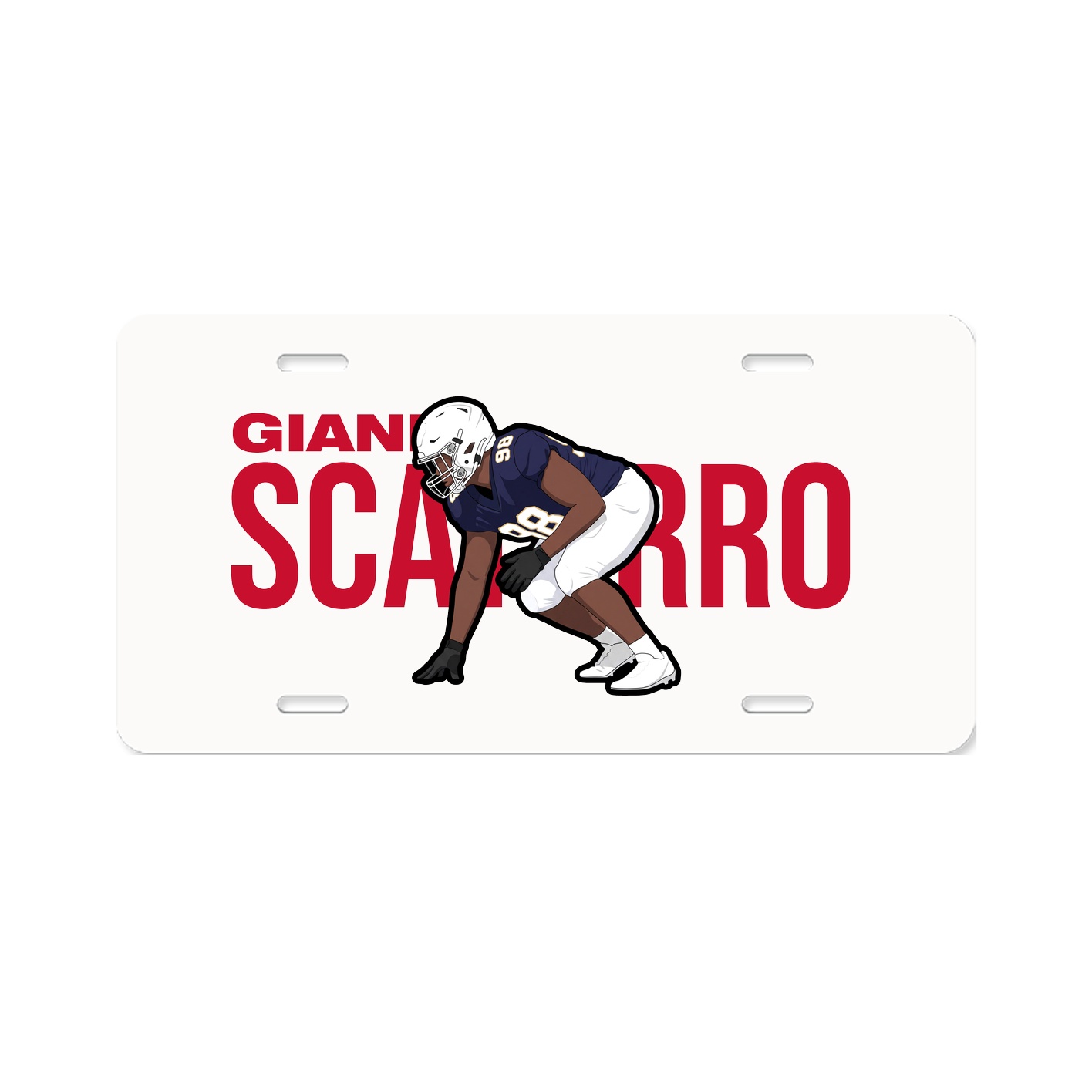 License Plate — Player Name in Classic