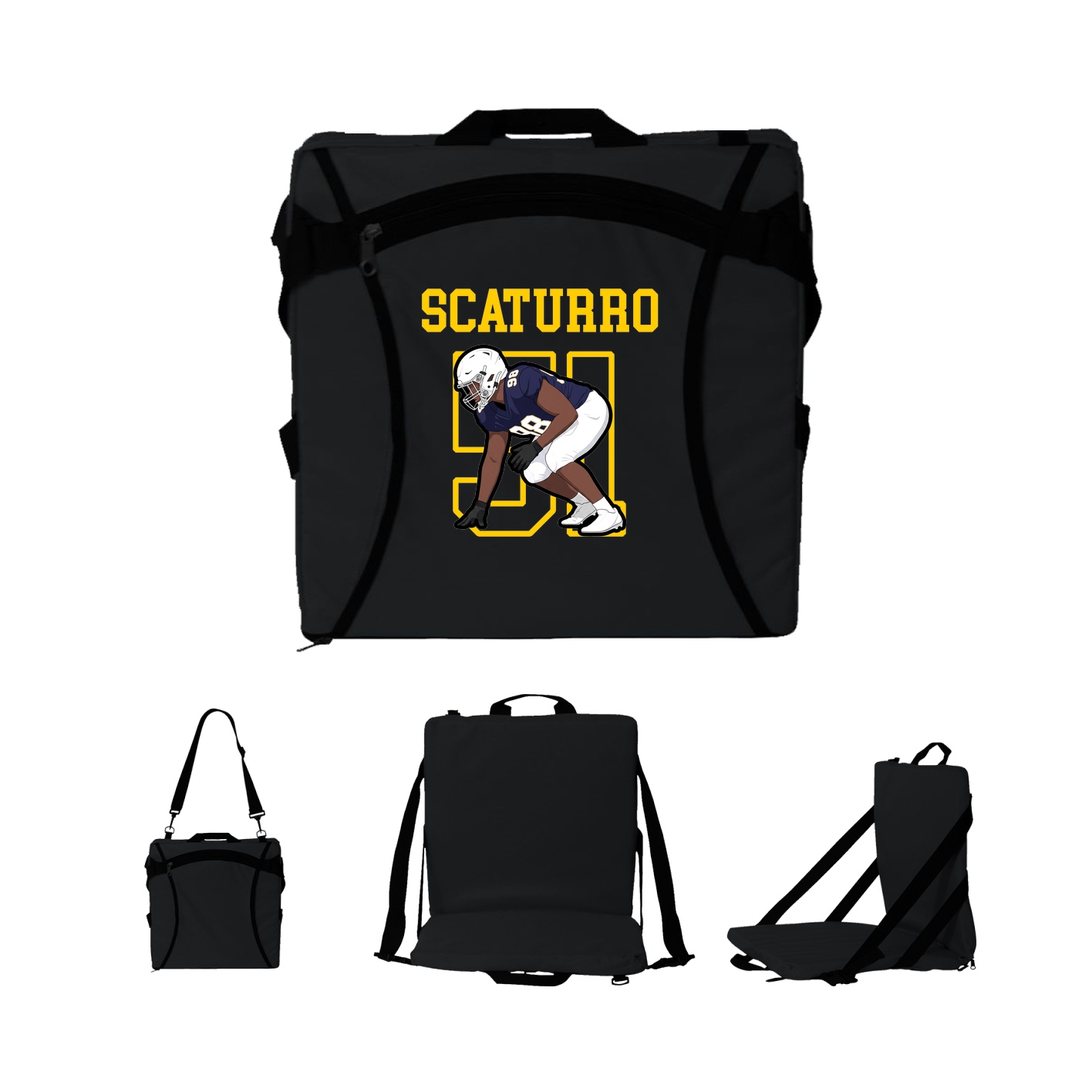 Folding Stadium Seat — Shirsey in Black