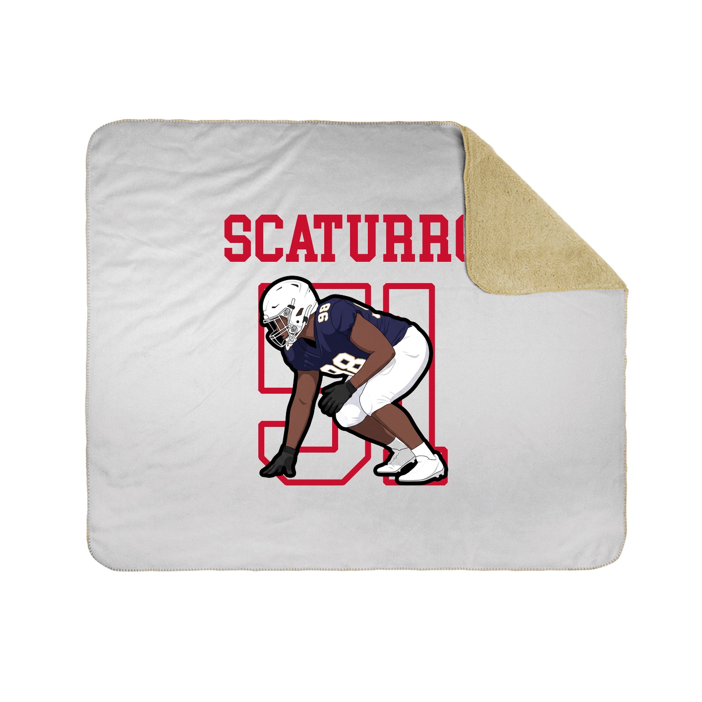 Throw Blanket — Shirsey in White