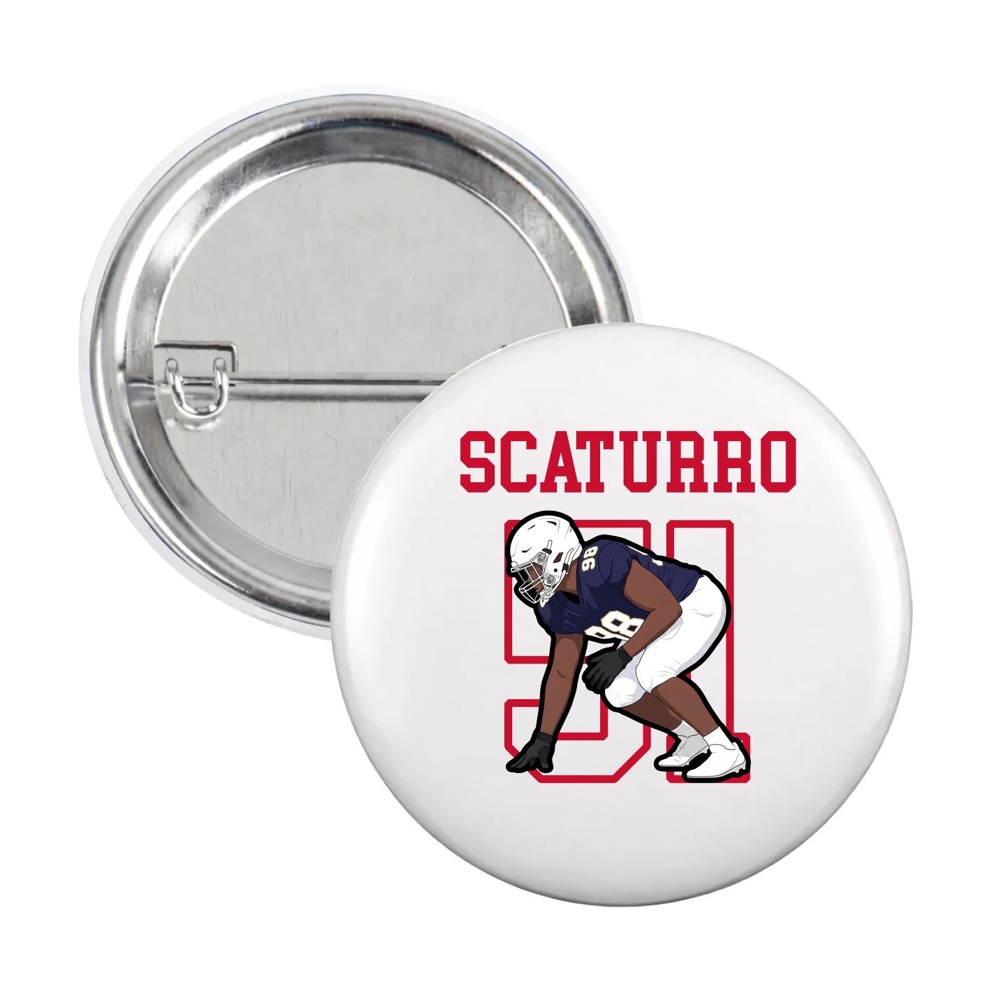 Game Day Button — Shirsey in White