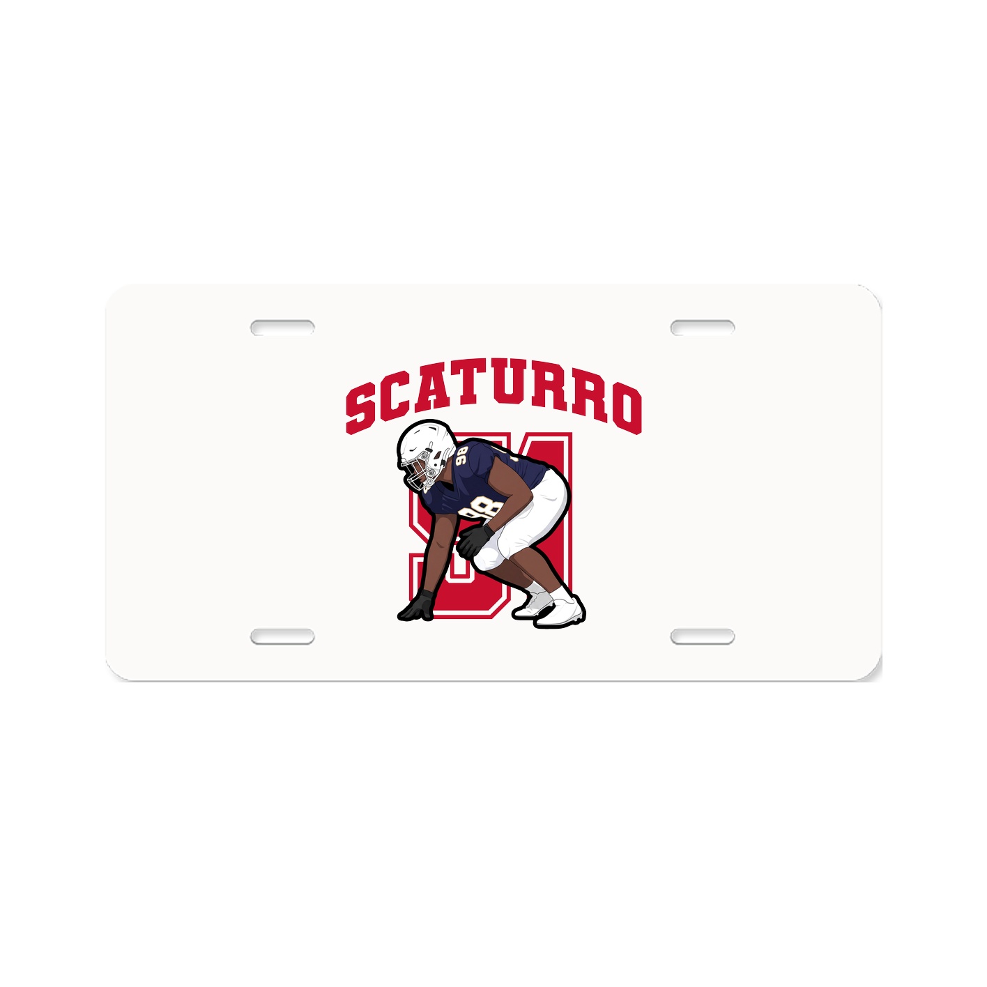 License Plate — Number in Classic