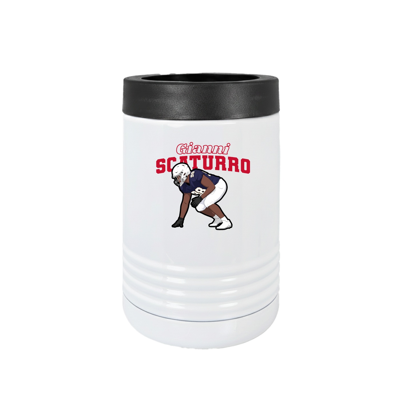Beverage Holder — Name Arch in White
