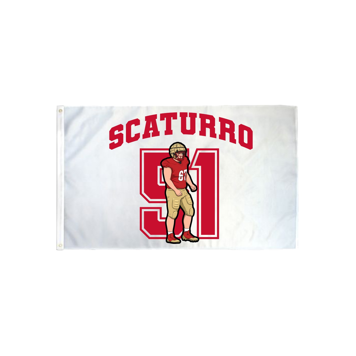 3x5 Flag — Number in Classic