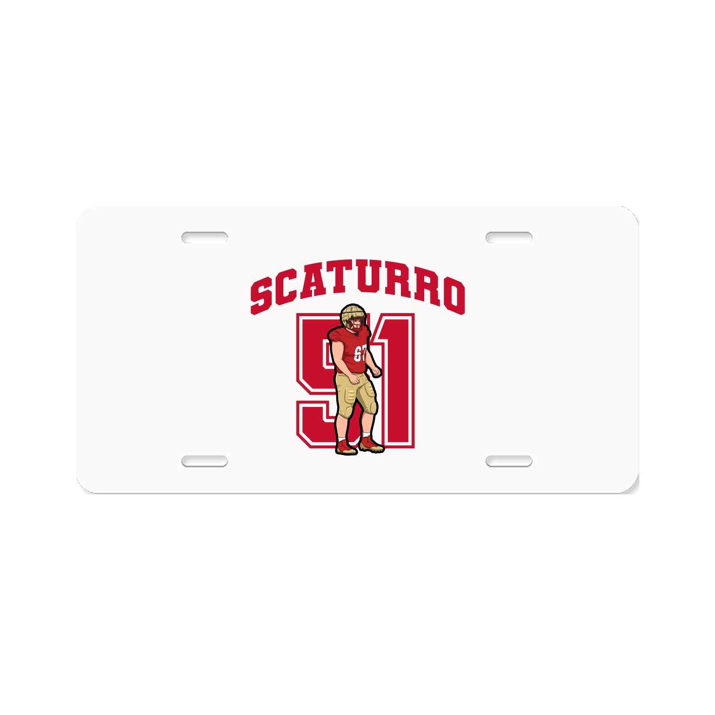License Plate — Number in Classic