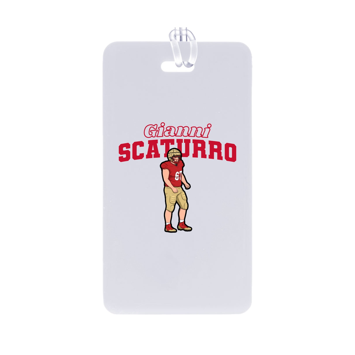 Bag Tag — Name Arch in Classic
