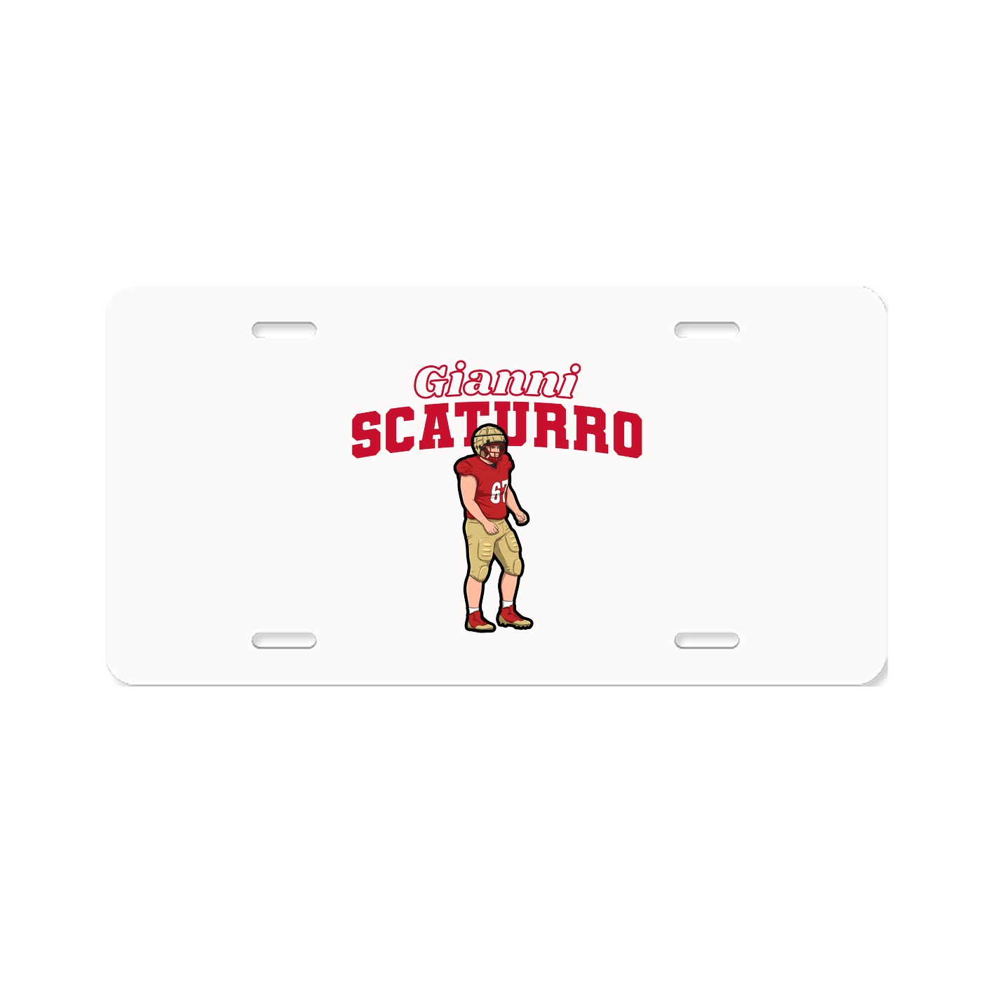 License Plate — Name Arch in Classic