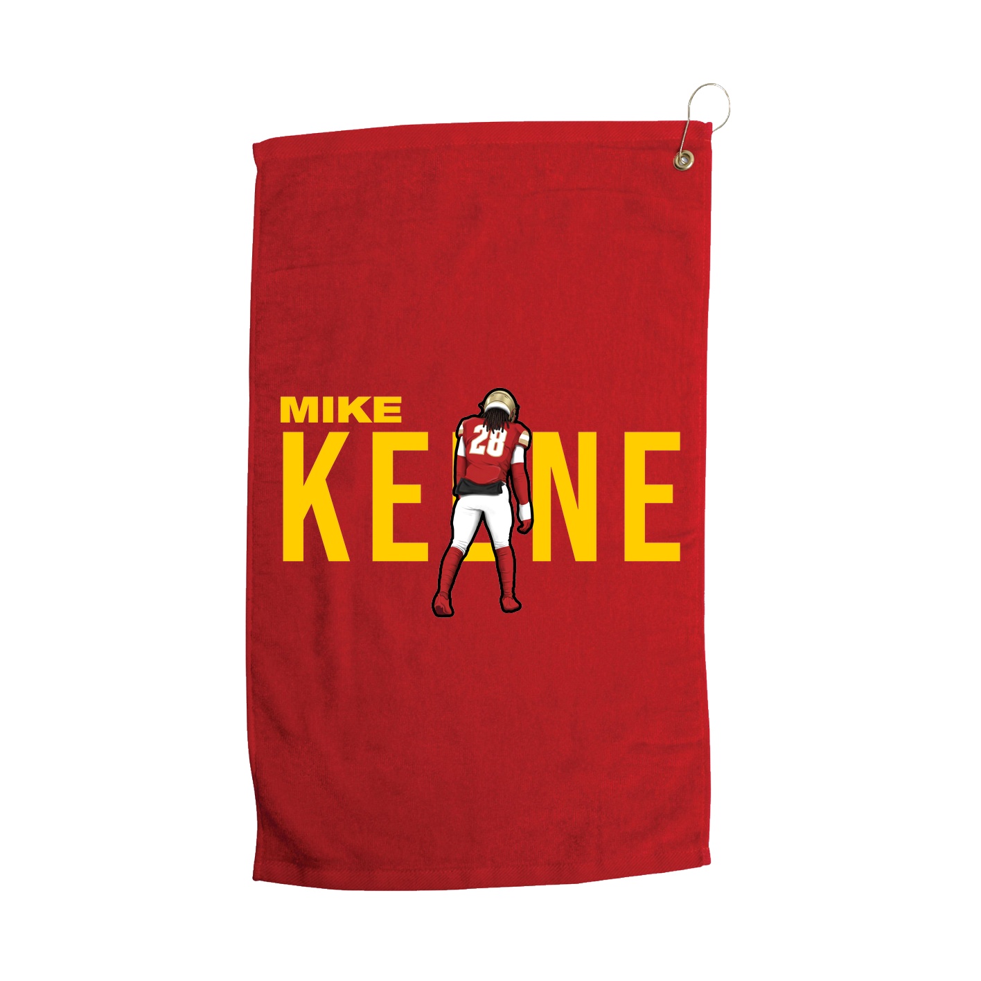 Golf Towel — Player Name in Red