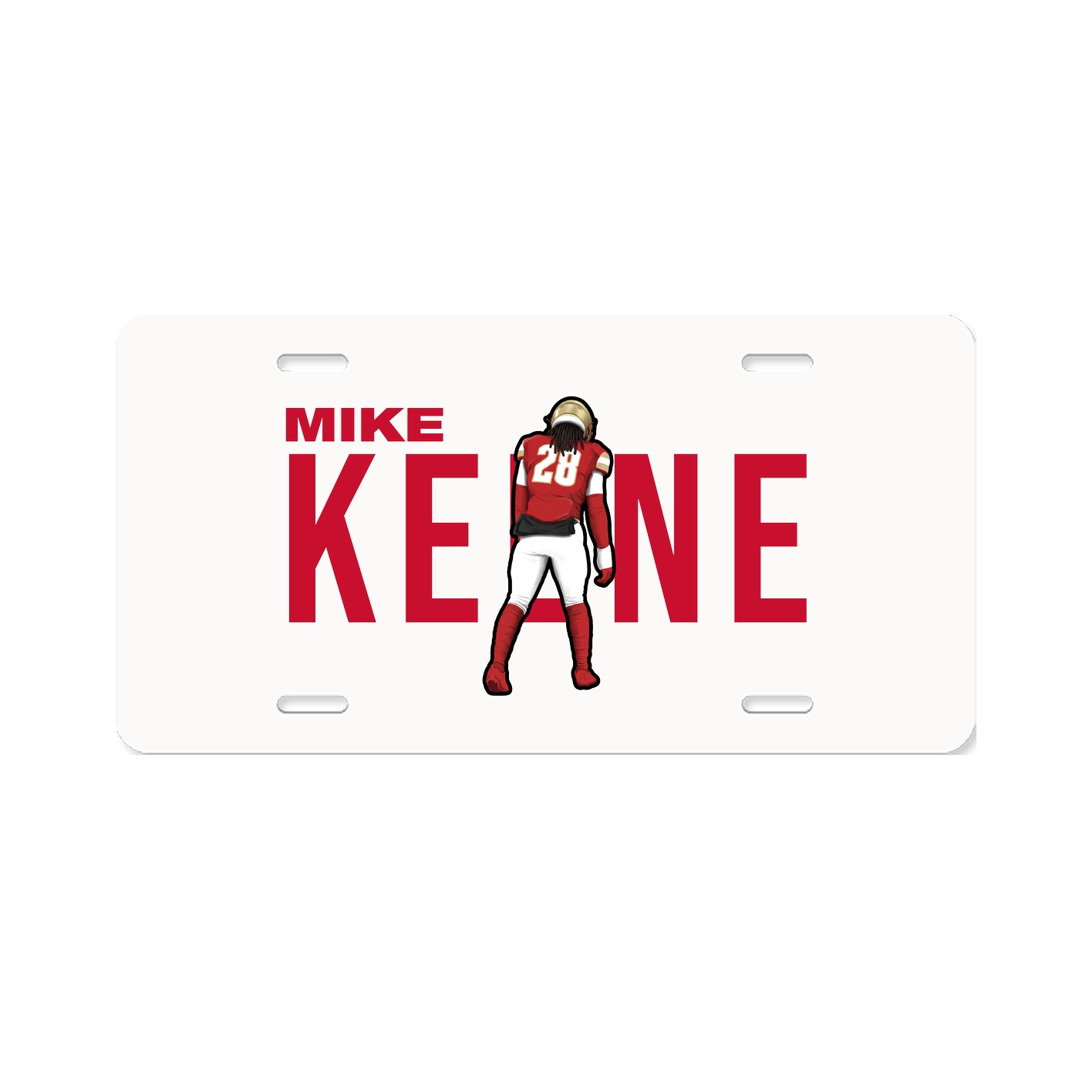 License Plate — Player Name in Classic