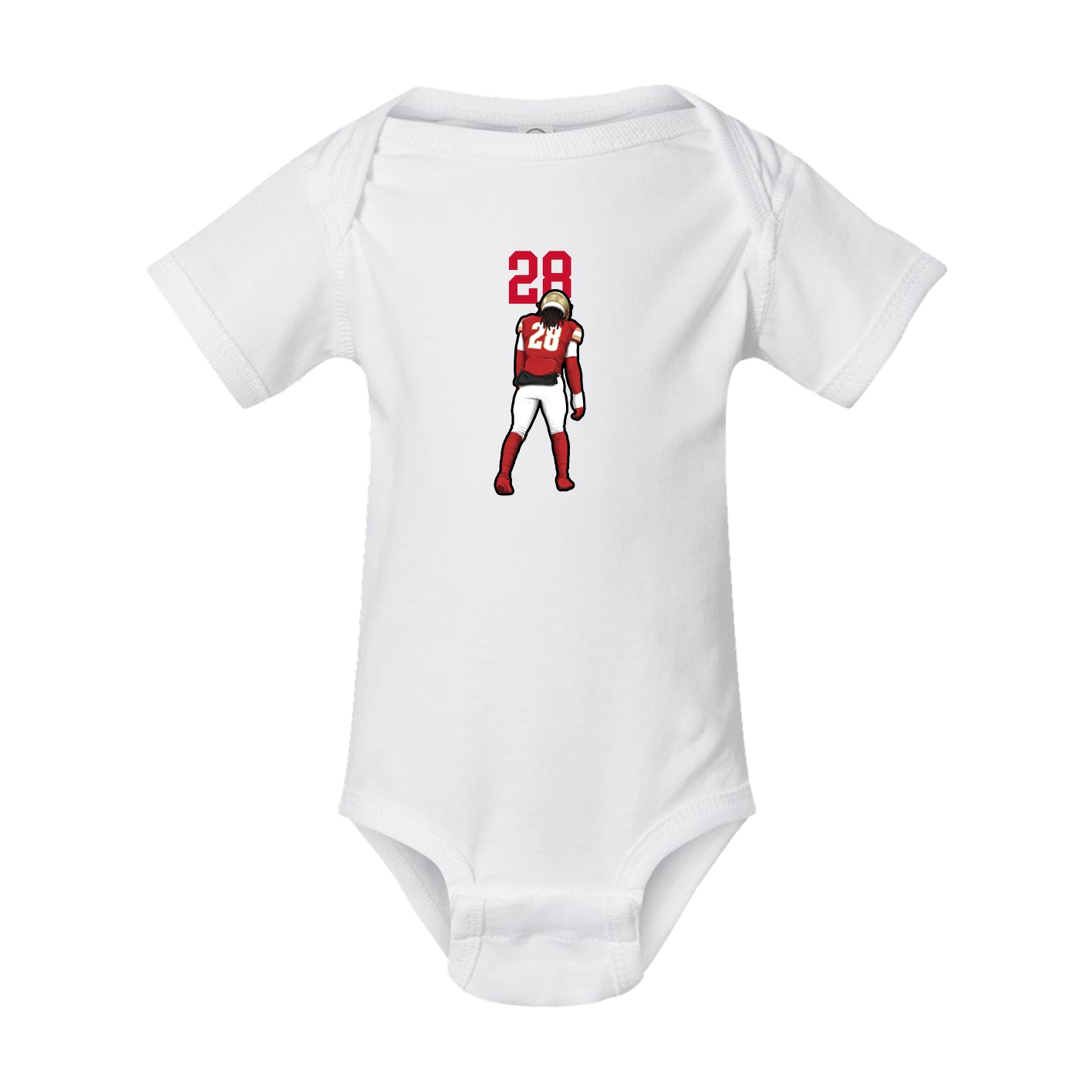 Baby Onesie — Number Top in White