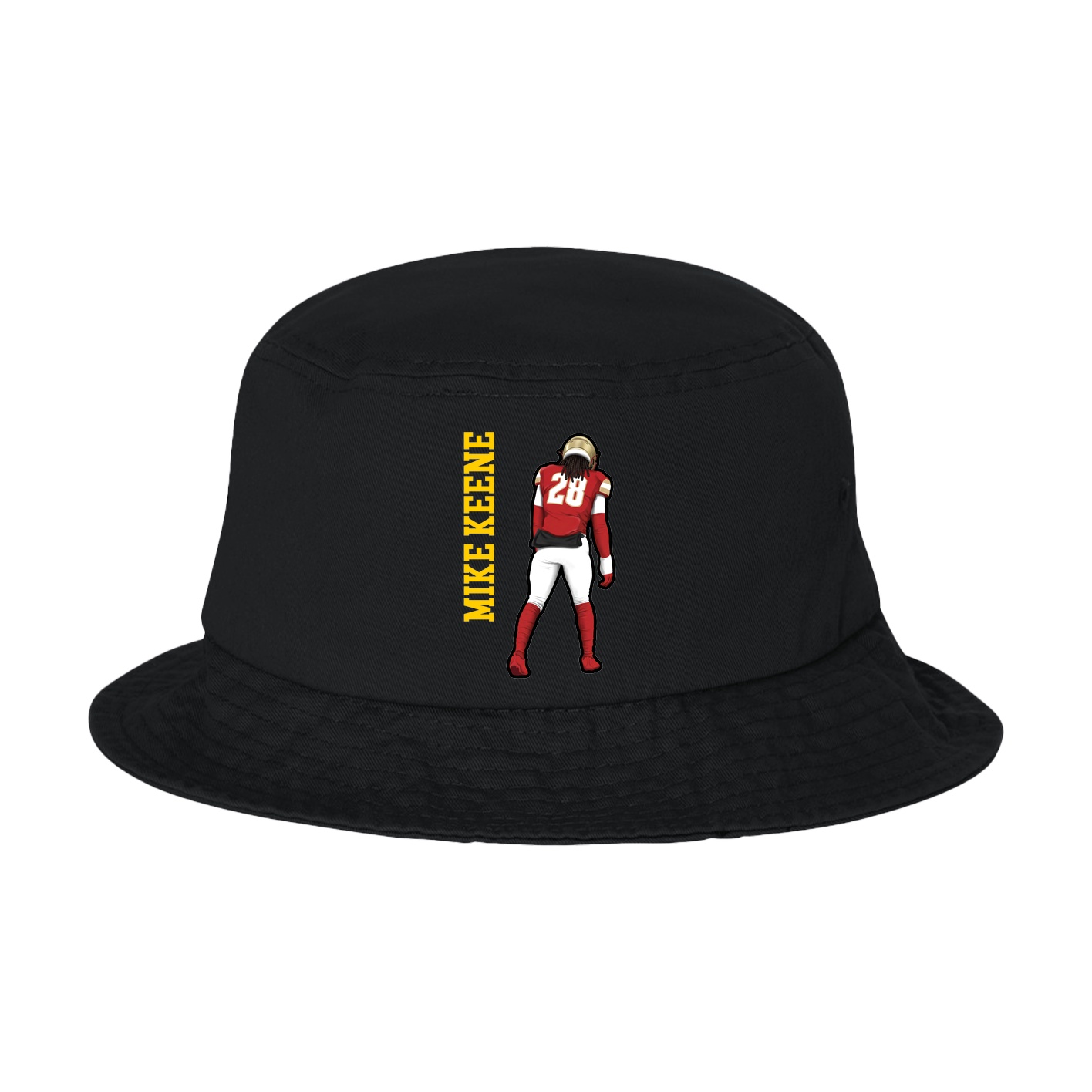 Bucket Cap — Name Vertical in Black