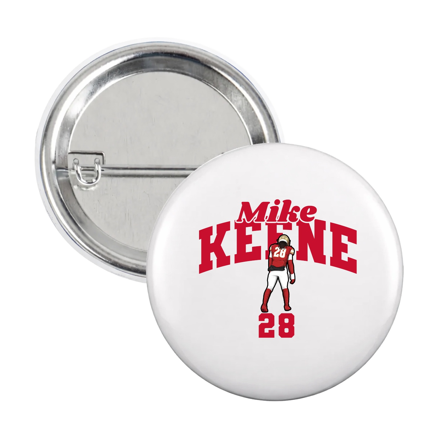 Game Day Button — Signature Arch in White