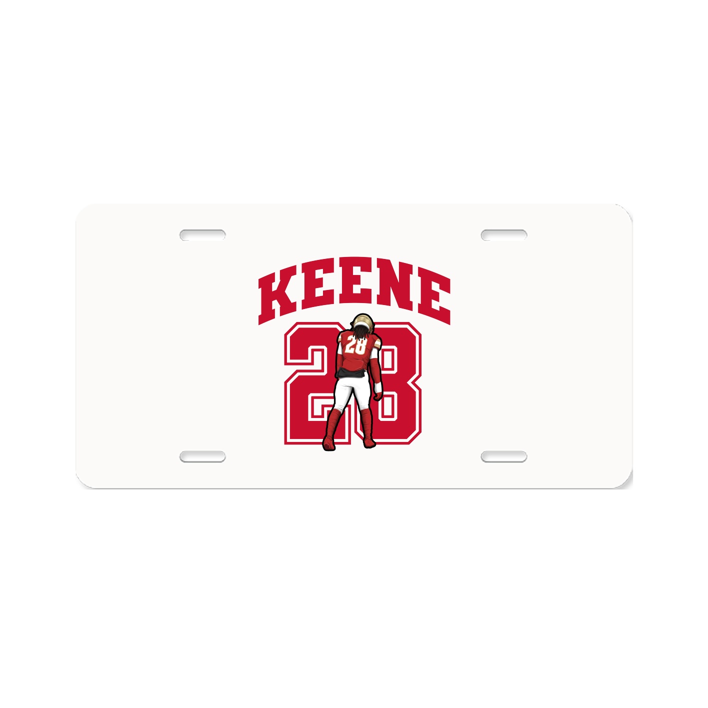 License Plate — Number in Classic