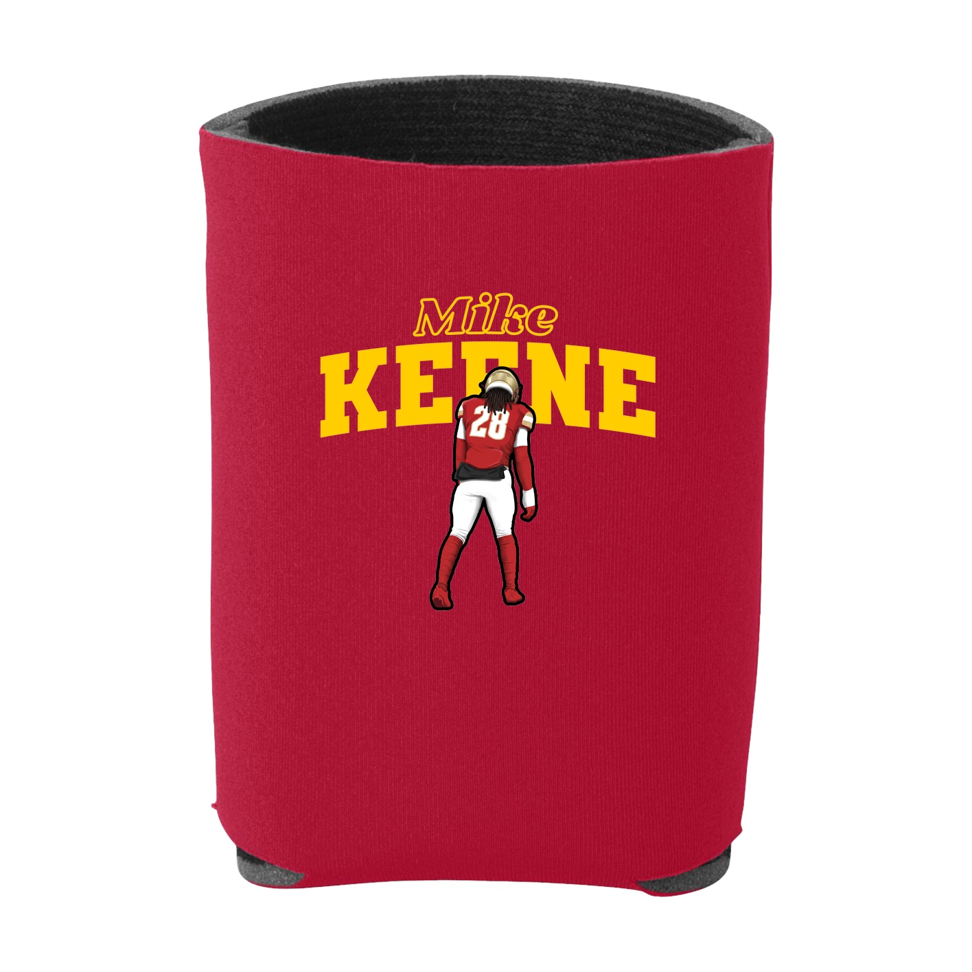 Can Holder — Name Arch in Red