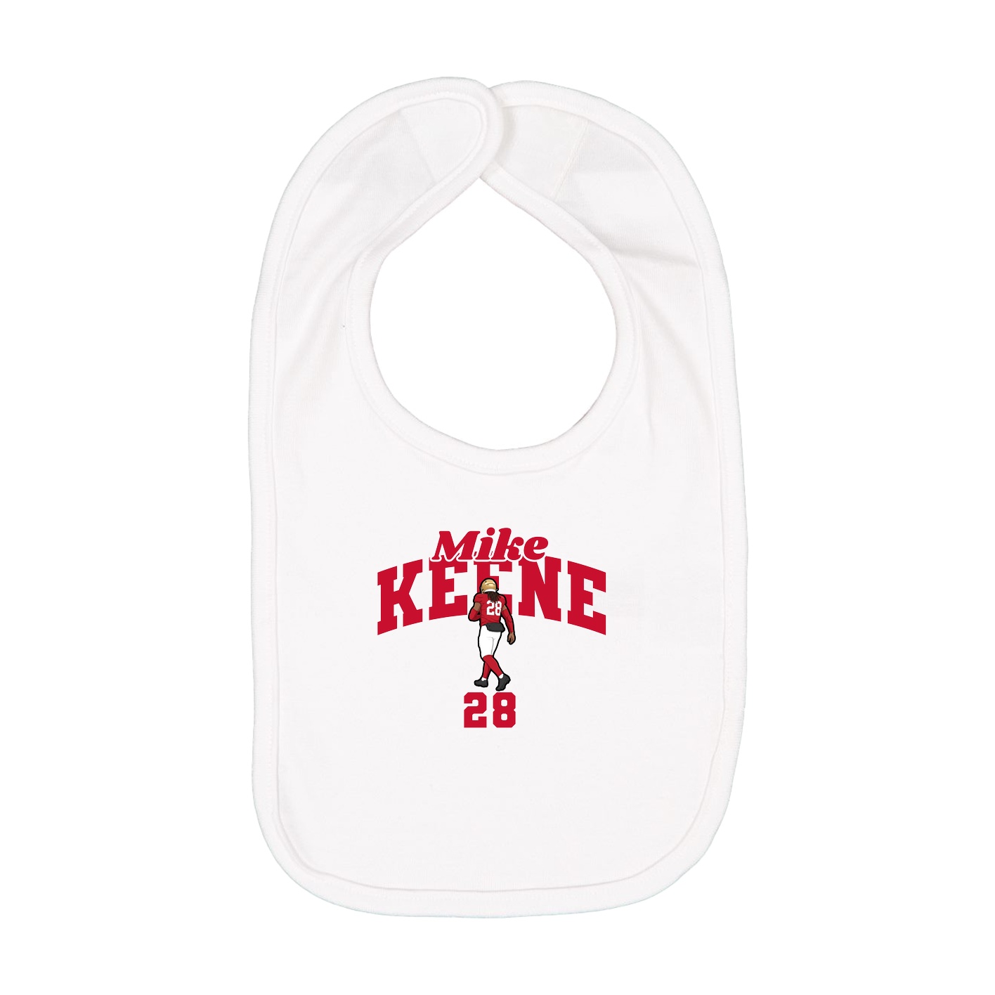 Infant Bib — Signature Arch in White