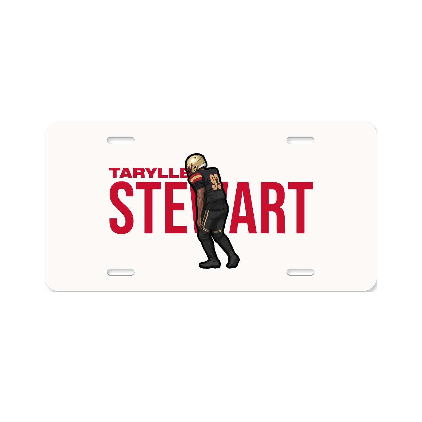 License Plate — Player Name in Classic
