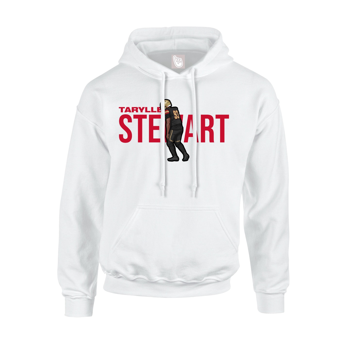 Hoodie — Player Name in White