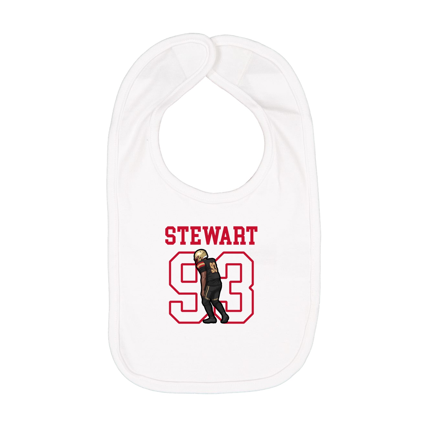 Infant Bib — Shirsey in White