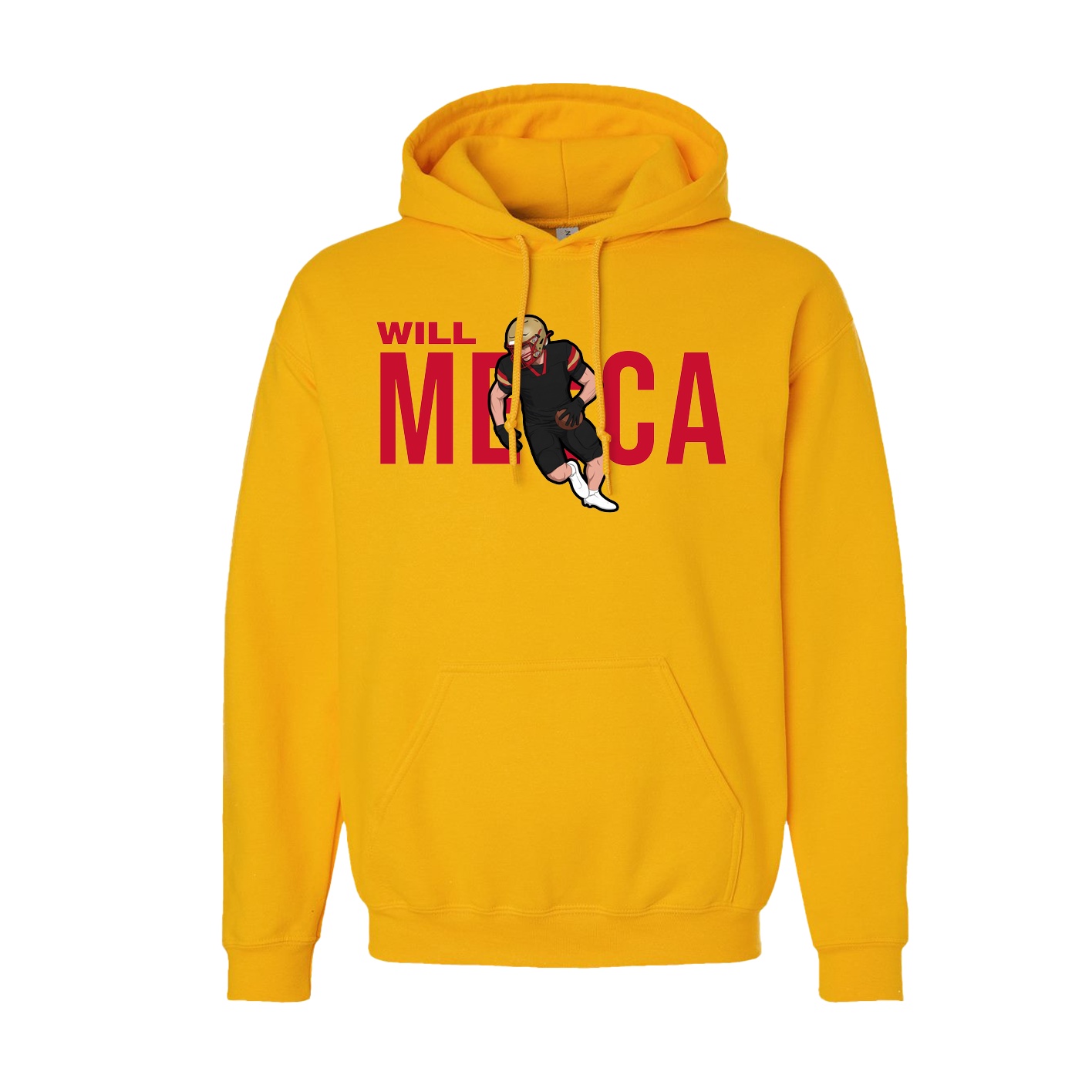 Hoodie — Player Name in Gold