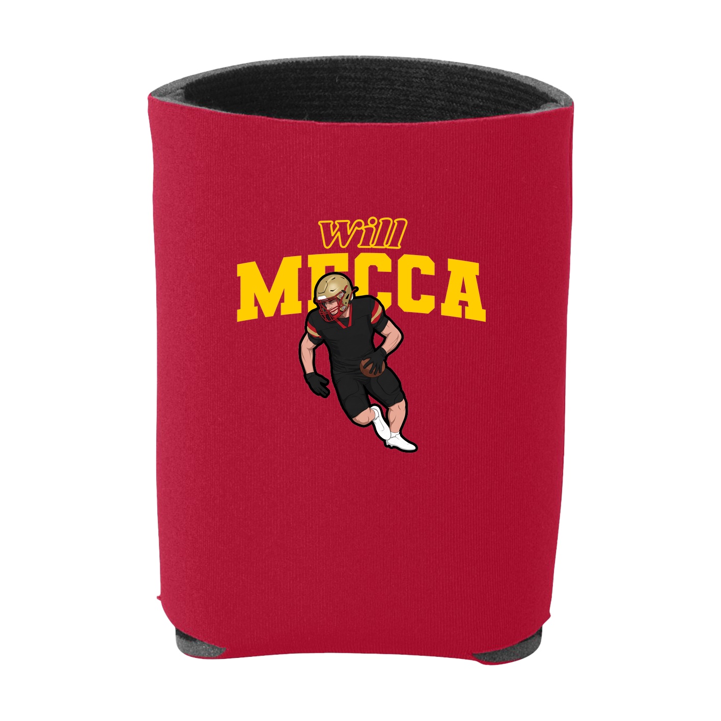 Can Holder — Name Arch in Red