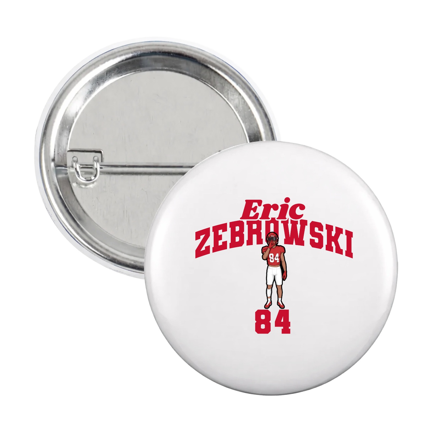 Game Day Button — Signature Arch in White