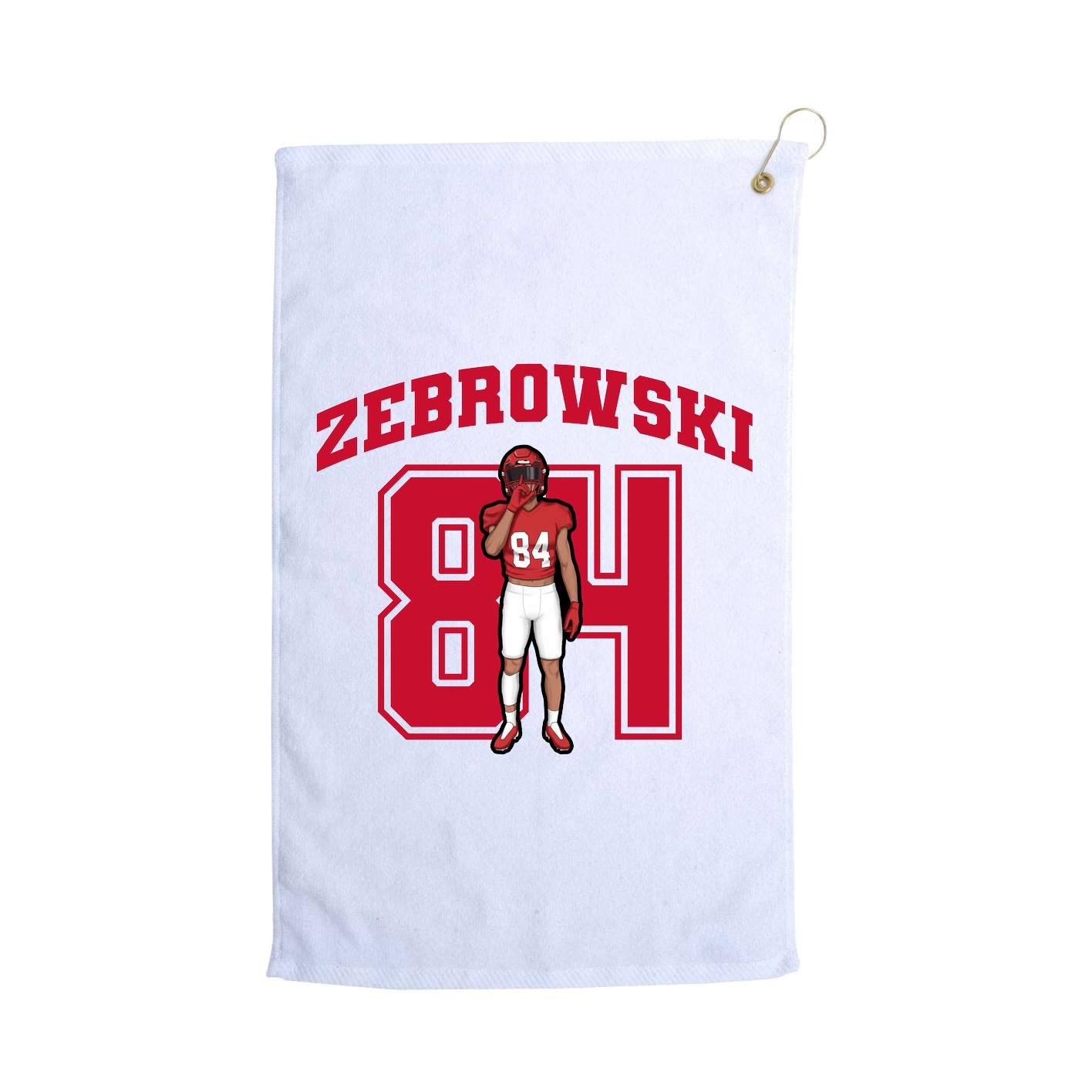 Golf Towel — Number in White