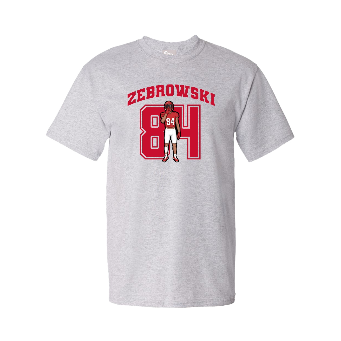 Youth Tee — Number in Grey