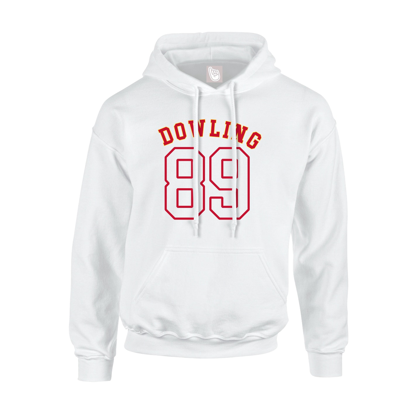 Youth Hoodie — Shirsey Arch in White