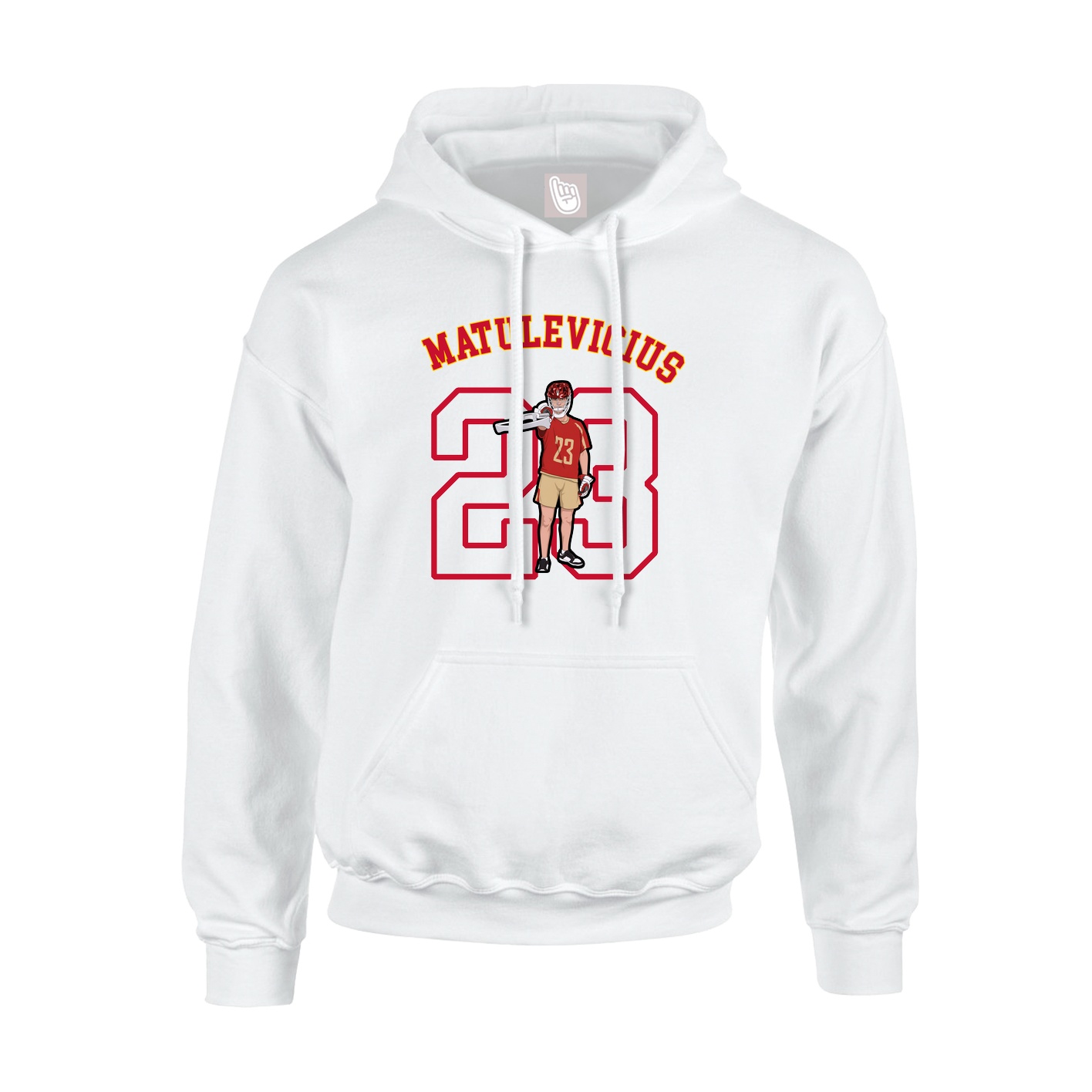 Youth Hoodie — Shirsey Arch in White