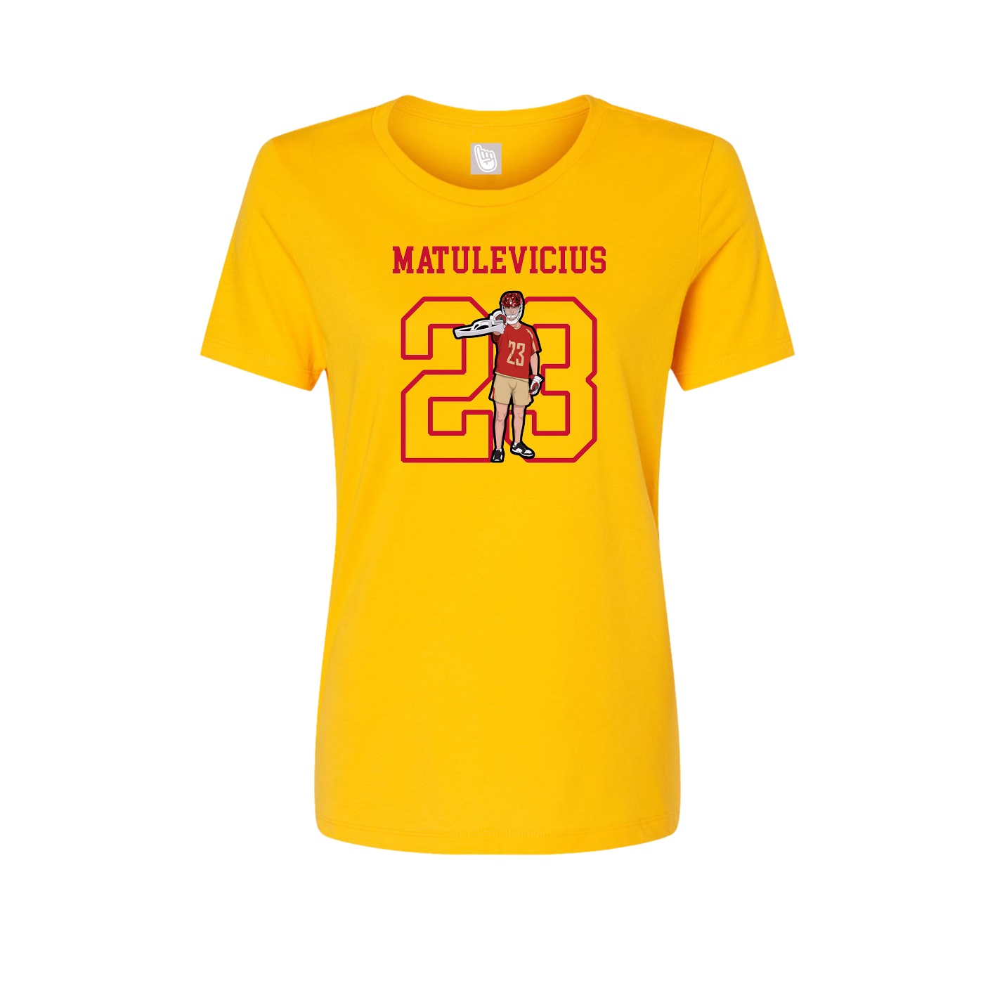 Fitted Women's Tee — Shirsey in Gold