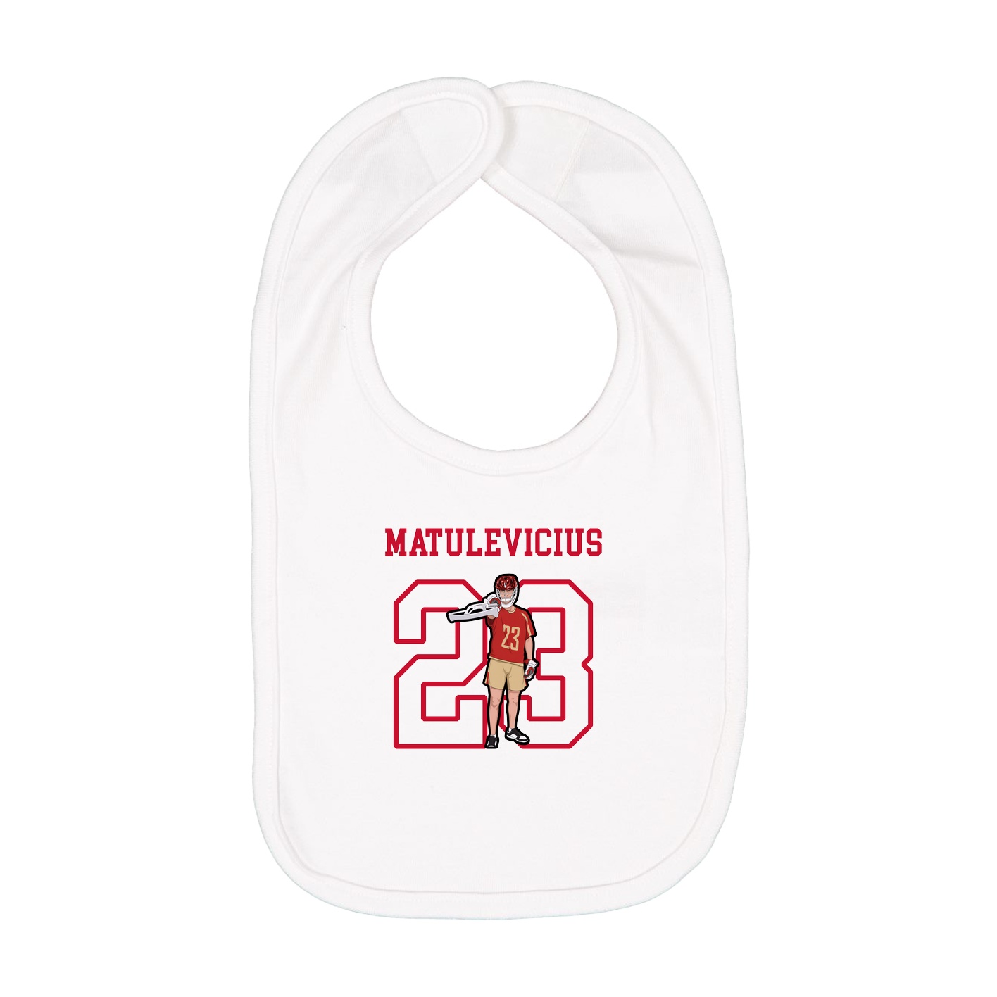 Infant Bib — Shirsey in White
