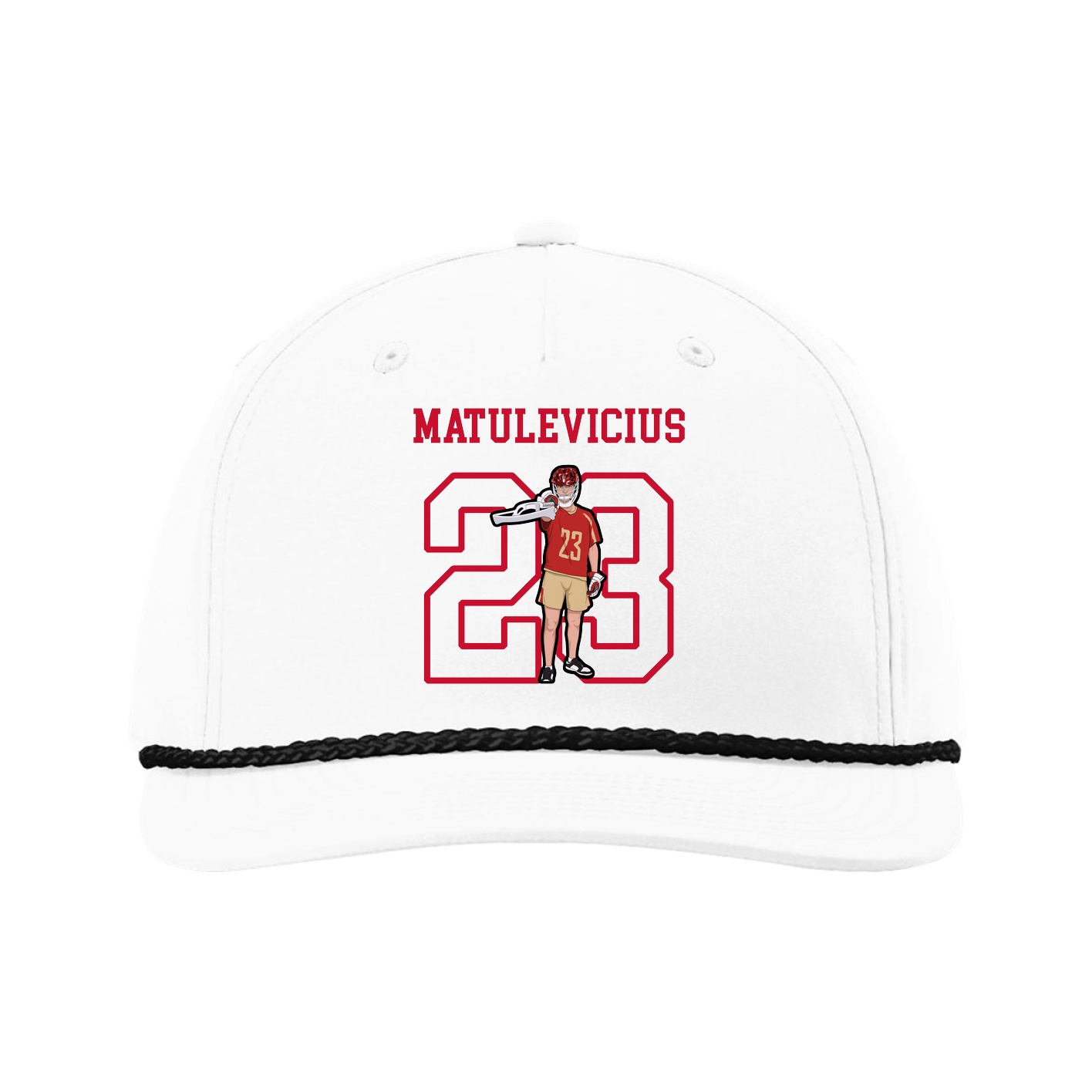Five-Panel Classic Rope Cap — Shirsey in White