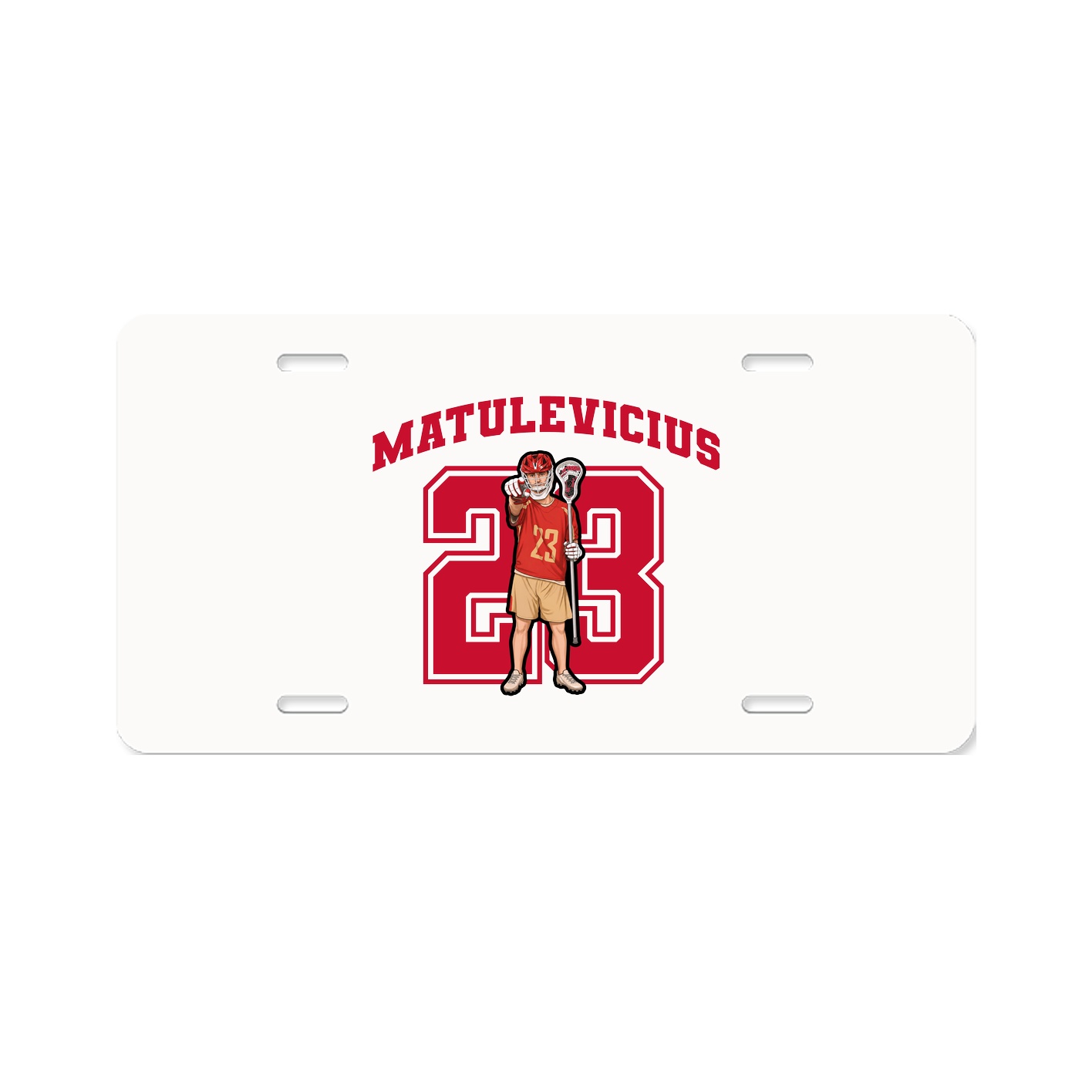 License Plate — Number in Classic