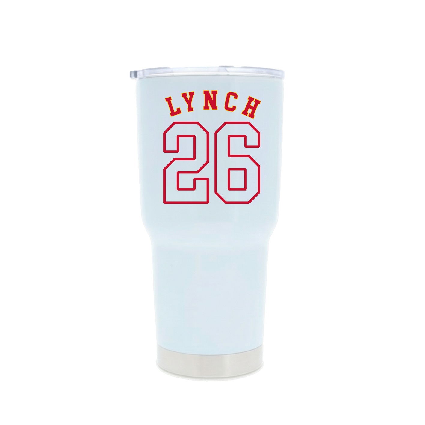30oz Stainless Steel Tumbler — Shirsey Arch in White