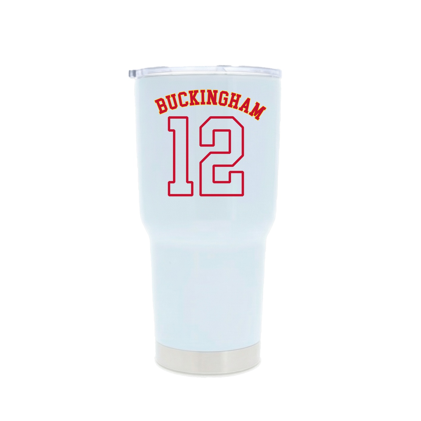 30oz Stainless Steel Tumbler — Shirsey Arch in White