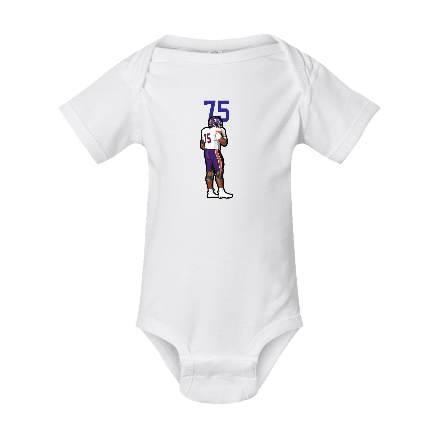 Baby Onesie — Number Top in White