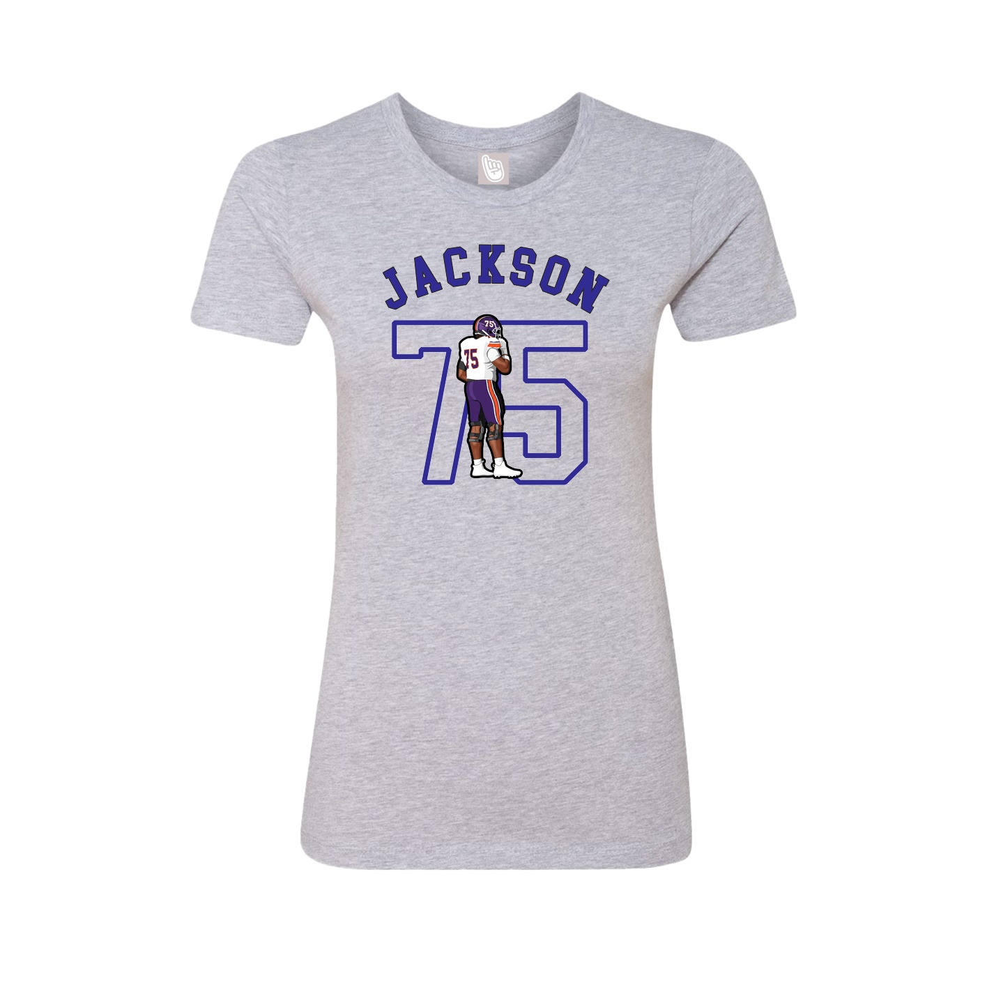 Fitted Women's Tee — Shirsey Arch in Grey