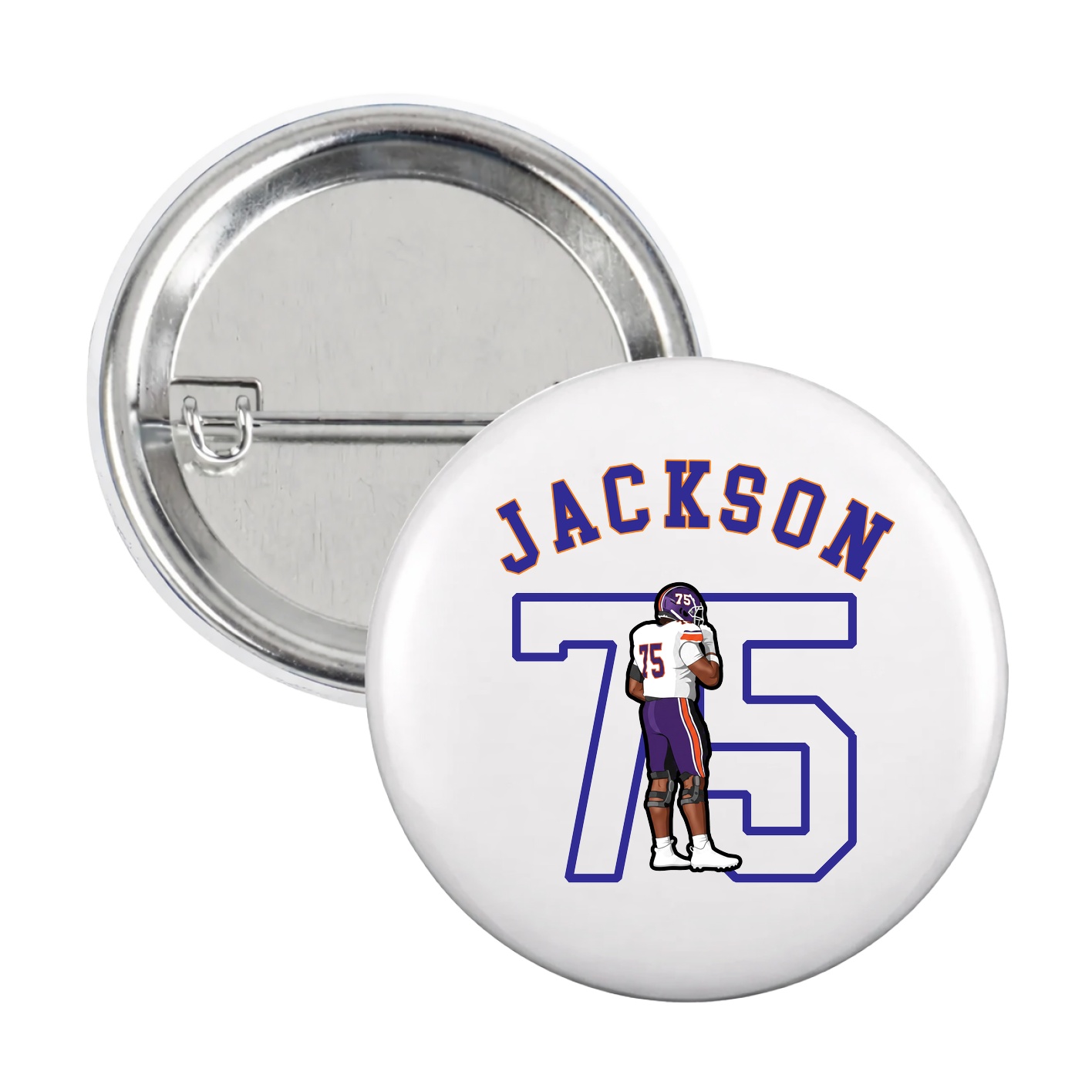Game Day Button — Shirsey Arch in White